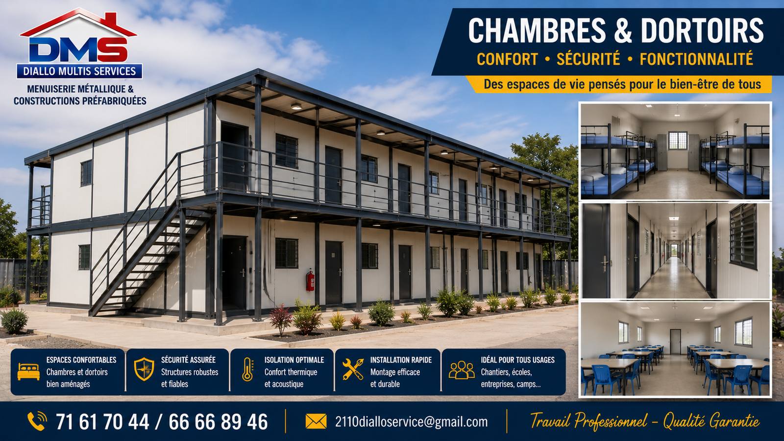 Chambres & Dortoirs Préfabriqués